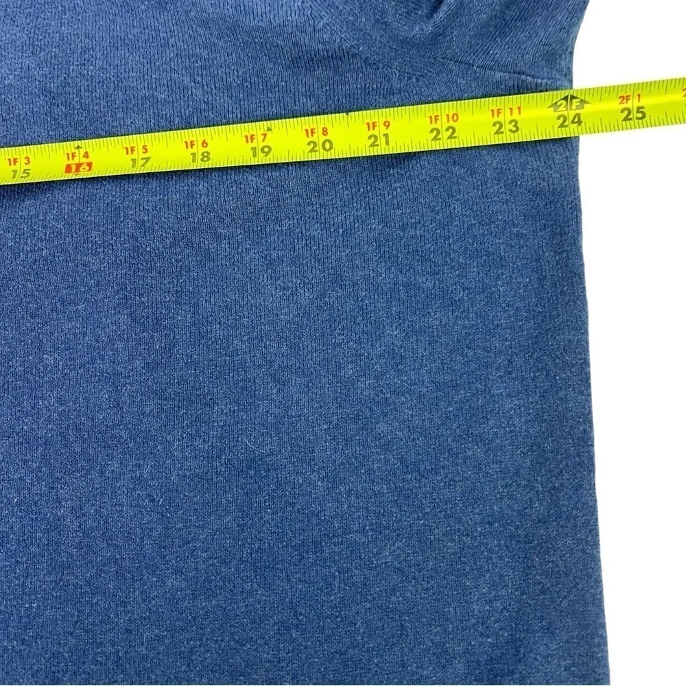 Banana Republic Men’s 1/4 Zip Sweater Sz XL Color Blue Mock Neck 10% Cashmere